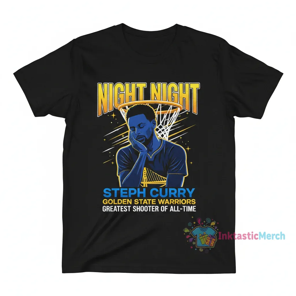 Steph Curry 'Night Night' GOAT Shooter Tee 1 Steph Curry 'Night Night' GOAT Shooter Tee