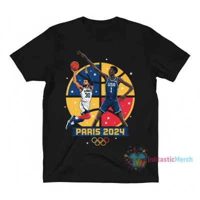 Steph Curry vs. Wemby USA Basketball Olympics Tee