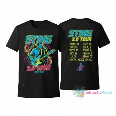 Sting 3.0 Tour Double-Sided T-Shirt - Premium Concert Merch