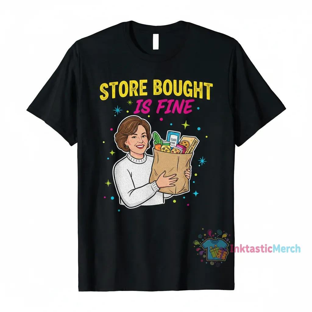 Store Bought Is Fine Barefoot Contessa Meme T-Shirt - Men's Black S 1 Store Bought Is Fine Barefoot Contessa Meme T-Shirt - Men's Black S