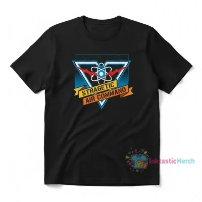 Strategic Air Command Logo T-Shirt - Men's Heavyweight - Black Small