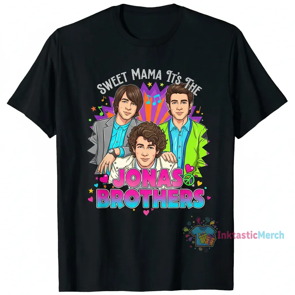 Sweet Mama Jonas Brothers Fan T-Shirt - Premium Heavyweight Cotton 1 Sweet Mama Jonas Brothers Fan T-Shirt - Premium Heavyweight Cotton