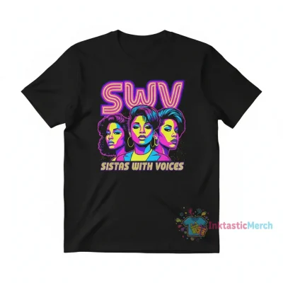 SWV Graphic T-Shirt - Unisex Heavyweight Tee in Black (Size S)