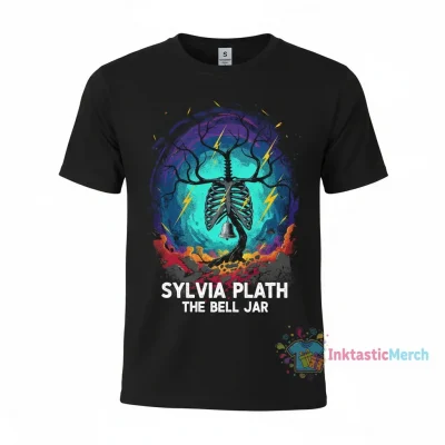 Sylvia Plath "Sylvia Plath" Men's Heavyweight T-Shirt - Black, Size S