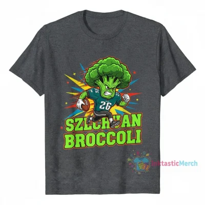 Szechuan Broccoli Saquon Barkley Eagles Touchdown Tee