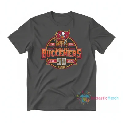Tampa Bay Buccaneers 50th Anniversary 1975-2025 T-Shirt