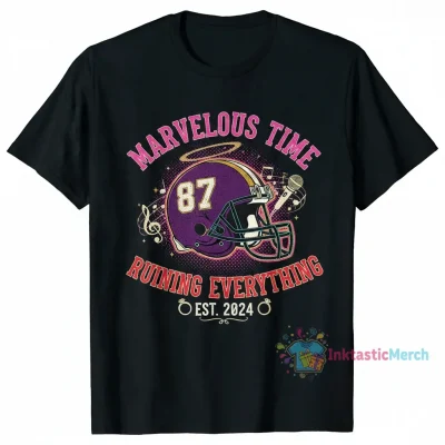 Taylor Swift & Travis Kelce Engagement "Marvelous Time Ruining Everything" T-Shirt