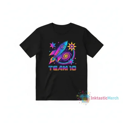 Team 10 Galaxy Logo Tee - Black (Men's Classic Fit)
