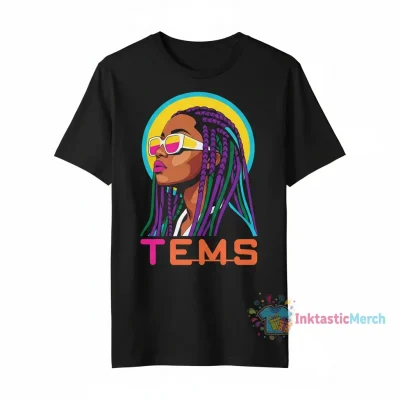 Tems Graphic T-Shirt - Men's Heavyweight, Black, Size S - Multiple Colors Available