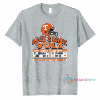 Tennessee Vols Beat Florida Back-to-Back 2024 & 2025 "Third Saturday in September" Score T-Shirt