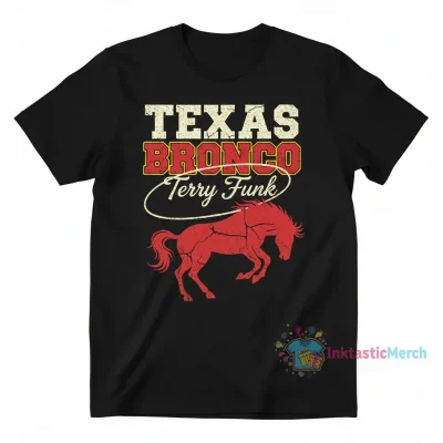 Terry Funk "Texas Bronco" Wrestling T-Shirt - Official Tribute Tee