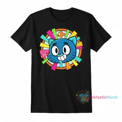 The Amazing World of Gumball Men's Heavyweight T-Shirt - Black, Size S
