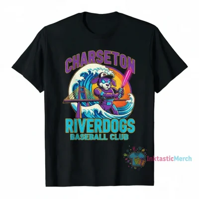 Charleston RiverDogs Men's Heavyweight Tee - Black