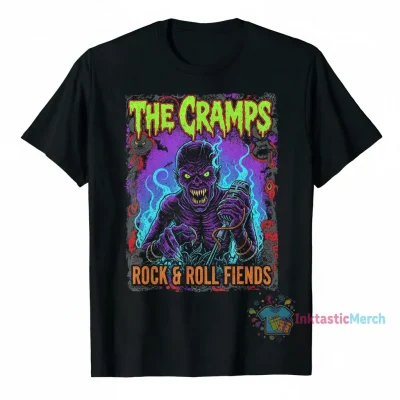 The Cramps Vintage T-Shirt: Embrace Retro Cool in Black