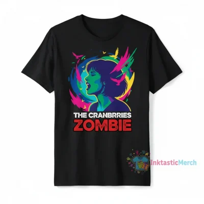 The Cranberries Band T-Shirt - Men's Heavyweight - Black - Size S