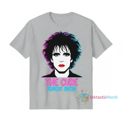 The Cure Robert Smith Tee - Men's Heavyweight M Sport Grey