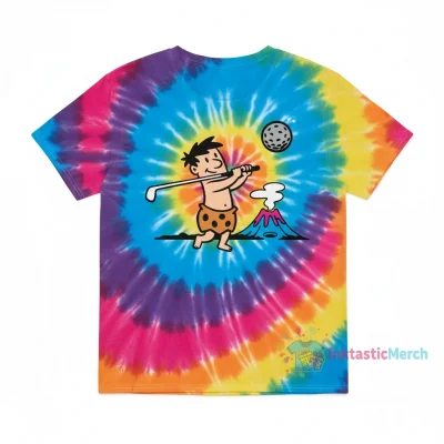 The Flintstones, Barney Rubble, Golf, 3/4 Short Sleeve Woman / Short Tie Dye T Shirts Unisex's S Festival