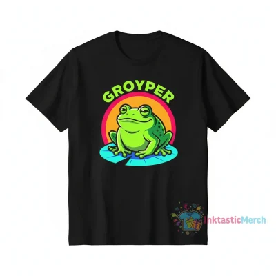The Groyper Collection Men's Heavyweight Black T-Shirt - Size S