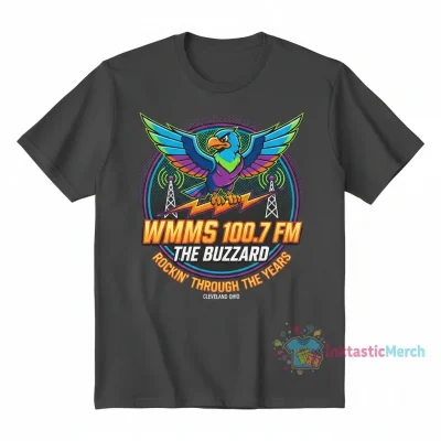 Buzzard WMMS 100.7 FM Rockin Through The Years Shirt