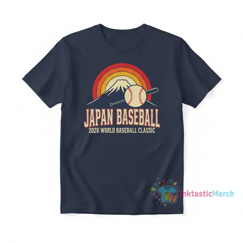Japan Baseball WBC 2026 Vintage Tee 1 Japan Baseball WBC 2026 Vintage Tee