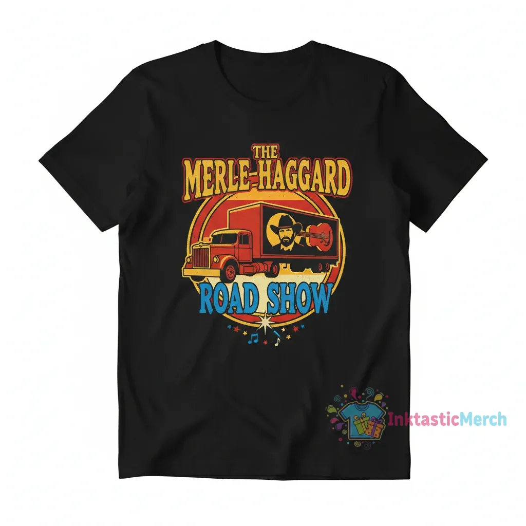 The Merle Haggard Road Show Concert T-Shirt 1 The Merle Haggard Road Show Concert T-Shirt