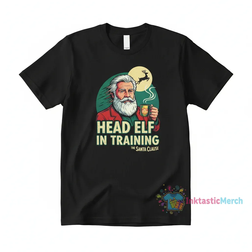 The Santa Clause Movie Vintage T-Shirt | Tim Allen Christmas Classic Men's Black 1 The Santa Clause Movie Vintage T-Shirt | Tim Allen Christmas Classic Men's Black