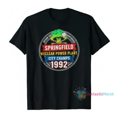 The Simpsons Springfield Nuclear Power Plant City Champs 1992 Shirt