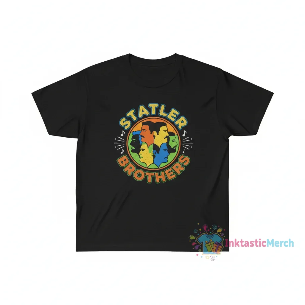 The Statler Brothers Men's Heavyweight T-Shirt - Black (Size S) 1 The Statler Brothers Men's Heavyweight T-Shirt - Black (Size S)