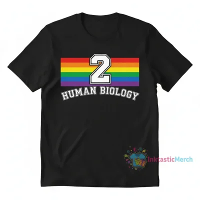 2 Genders Rainbow Flag Tee