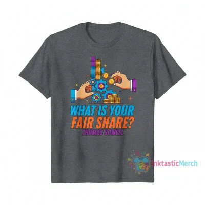 Thomas Sowell "What Is Your Fair Share?" Statement Shirt