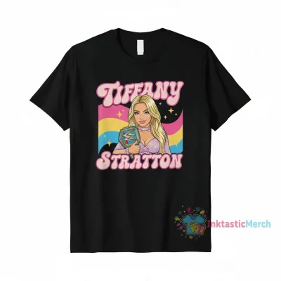Tiffany Stratton Jessica Lynn Woynilko Pink Graphic Retro Shirt
