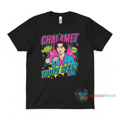 Timothee Chalamet SNL Tee - Unisex Heavy Cotton Classic T-shirt - Black, Size S