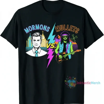 Top Mormons vs Mullets Tee
