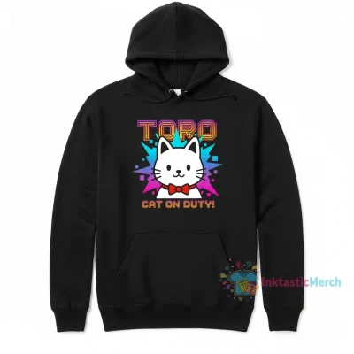 Toro Inoue Famous Videogame Cat Classic Unisex Hoodie - Black, Size S