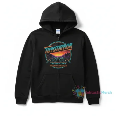 TOYOTATHON Youth Classic Zip Hoodie - Black, Size S