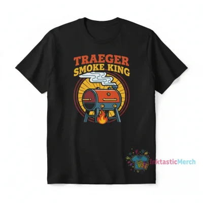 Traeger Grill Men's Heavyweight T-Shirt - Black, Size S