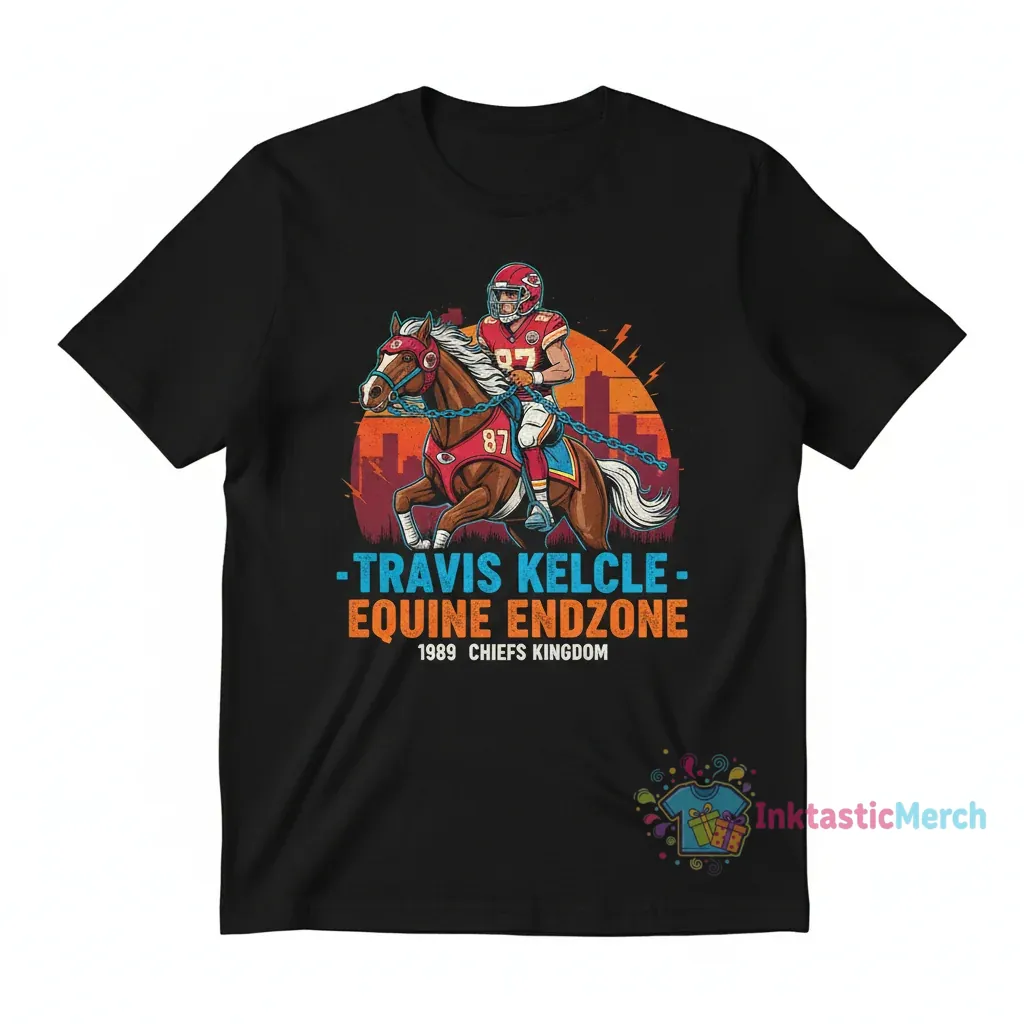 Travis Kelce Horse Match T-shirt 3D Vintage 90s #87 Unisex Sport Gift Kids's Classic 3D T-shirt M 1 Travis Kelce Horse Match T-shirt 3D Vintage 90s #87 Unisex Sport Gift Kids's Classic 3D T-shirt M
