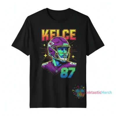 Travis Kelce Vintage Heavyweight T-Shirt - Black (Men's Size S)