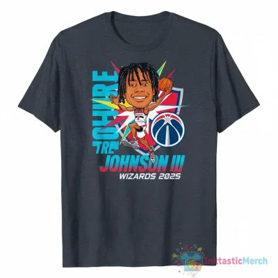 Tre Johnson III Washington Wizards 2025 NBA Season Caricature T-Shirt