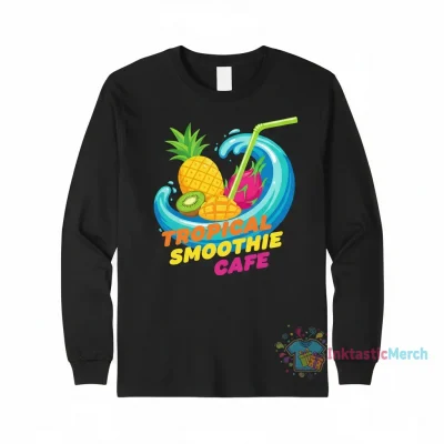 Tropical Smoothie Cafe Classic Long Sleeve Shirt - Unisex XL Black