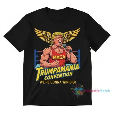 Trumpamania Hulk Hogan Wrestling Meme Tee
