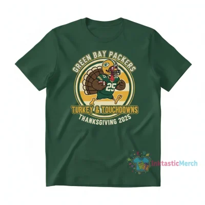 Green Bay Packers Thanksgiving 2025 'Turkey & Touchdowns' Player Shirt