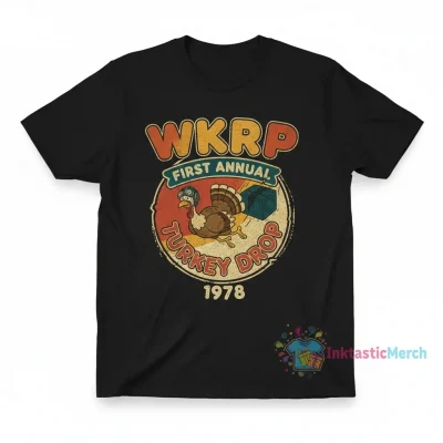 WKRP Thanksgiving 1978 Turkey Drop Tee