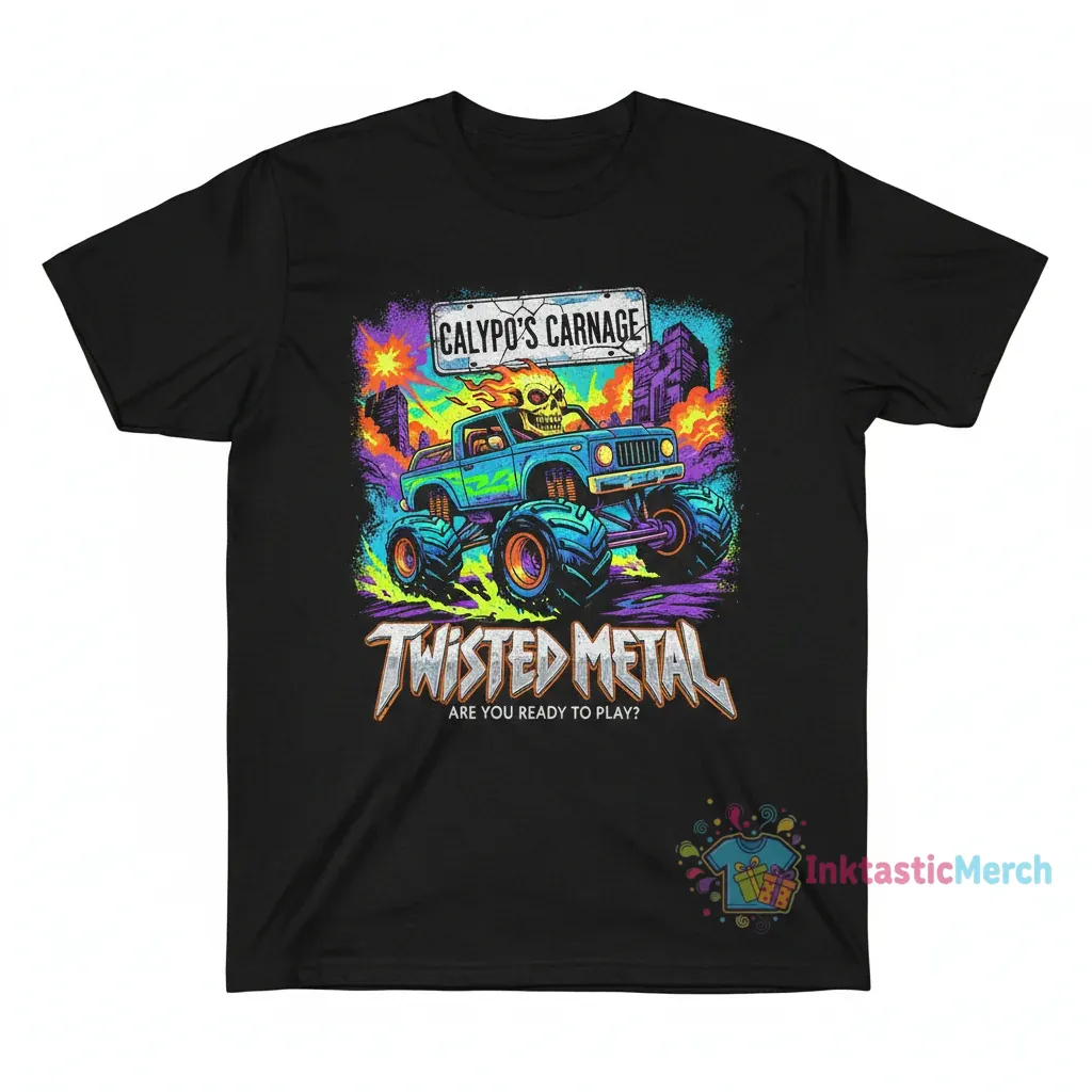 Twisted Metal PlayStation Graphic T-Shirt 1 Twisted Metal PlayStation Graphic T-Shirt