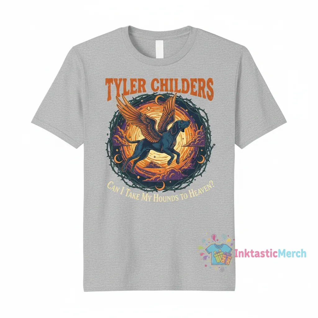Tyler Childers Shirt: Can I Take My Hounds To Heaven Tee 1 Tyler Childers Shirt: Can I Take My Hounds To Heaven Tee