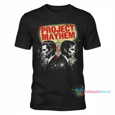 Tyler Durden Fight Club Men's Heavyweight T-Shirt - Black, Size S