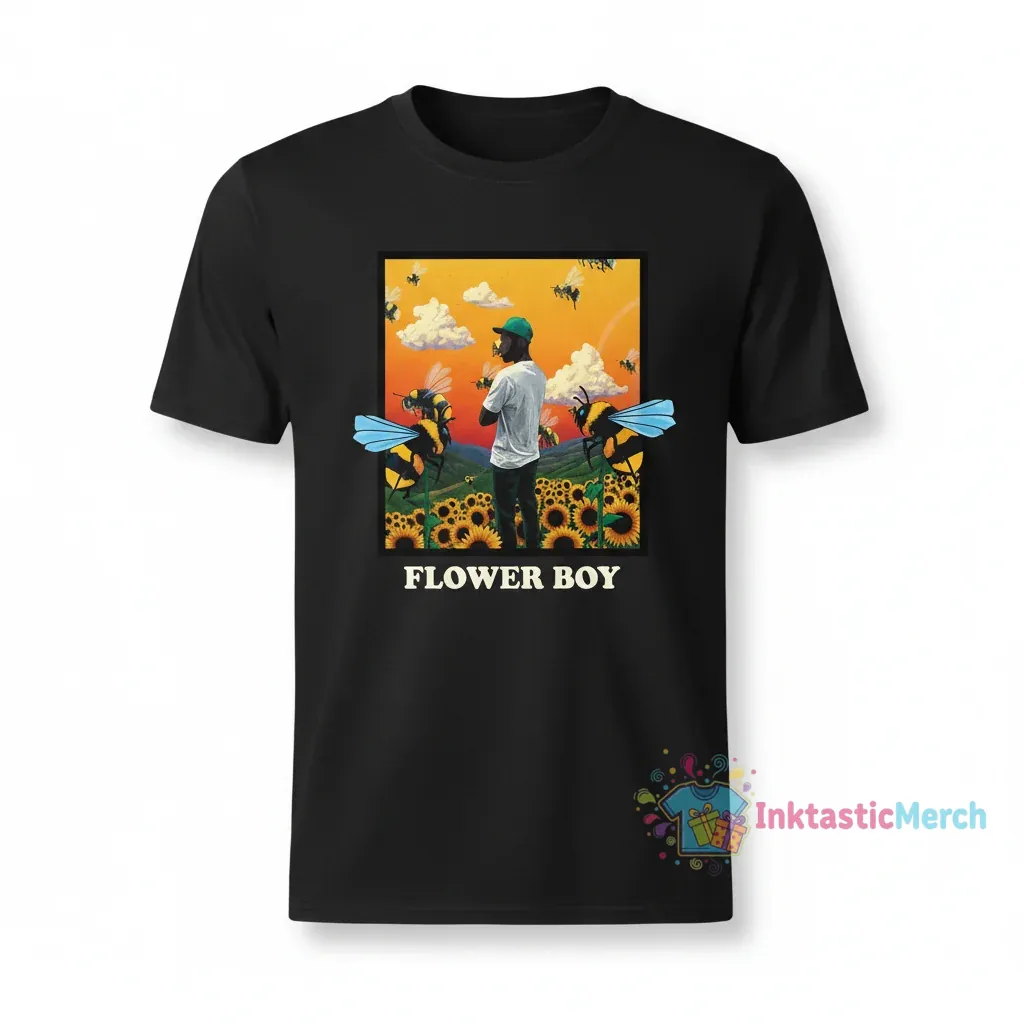Tyler, The Creator Shirt Flower Boy Album T-shirt Men's Heavyweight T-shirt 1 Tyler, The Creator Shirt Flower Boy Album T-shirt Men's Heavyweight T-shirt