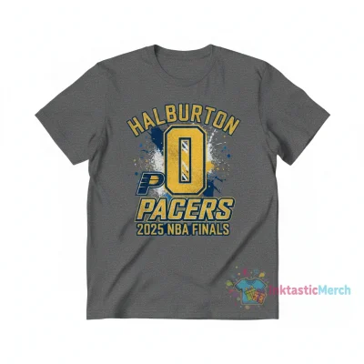 Tyrese Haliburton Indiana Pacers 2025 NBA Finals Replica Jersey T-Shirt