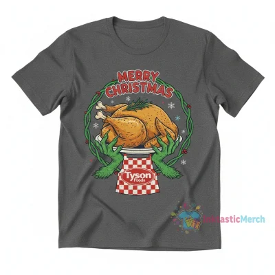Tyson Foods x Grinch Hands Merry Christmas T-Shirt