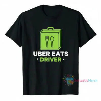 UBER Eats Driver Classic T-Shirt - Men's S Black